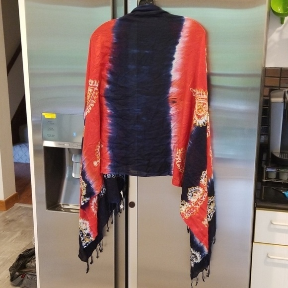 💕LF RAJ IMPORTS💕 Morrocan Tie-Dye Pattern Scarf - Picture 3 of 8